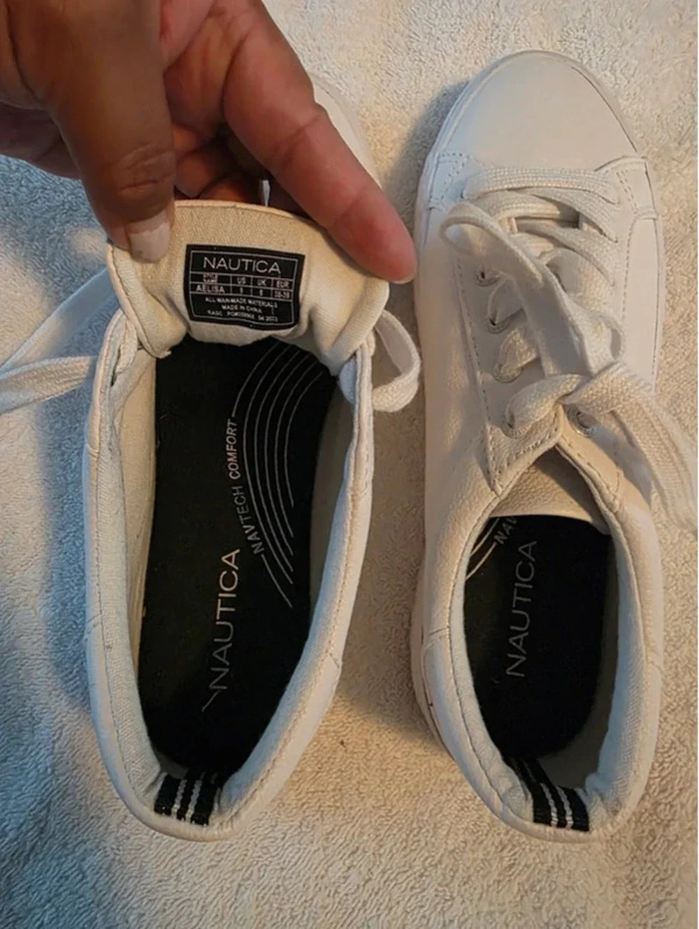 Nautica Aelisa White Sneakers Women’s 8